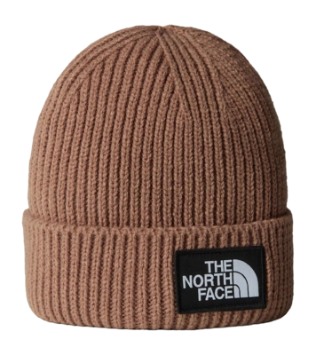 Muts The North Face Unisex TNF Logo Box Cuffed Beanie Regular Regular Latte