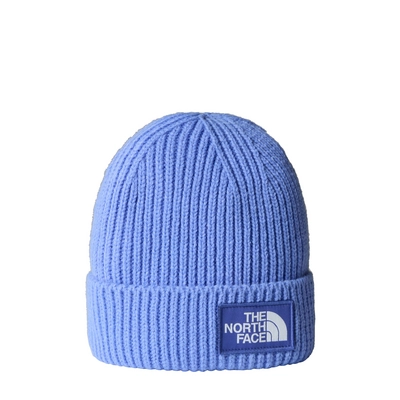 Muts The North Face Unisex TNF Logo Box Cuffed Beanie Regular Regular Virtual Blue / Indigo Plu