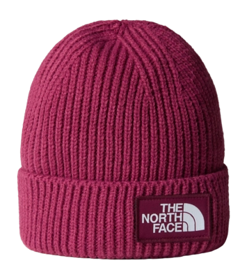Muts The North Face Unisex TNF Logo Box Cuffed Beanie Regular Regular Cyber Berry / Boysenberry