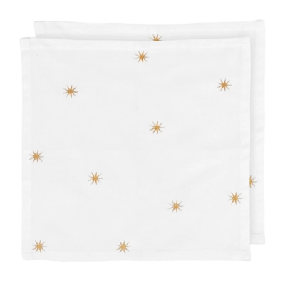 Servet Pip Studio Embroidery Stars Gold (Set van 2)