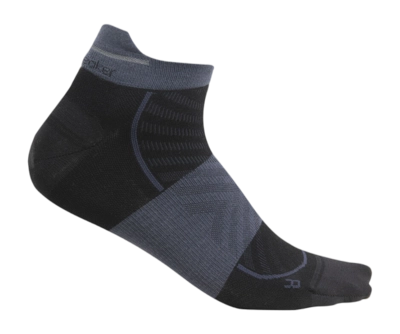 Hardloopsok Icebreaker Men Merino Run+ Ultralight Micro Black/Graphite 24