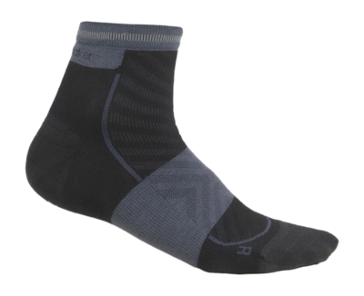 Laufsocken Icebreaker Merino Run+ Ultralight Mini Damen Black/Graphite
