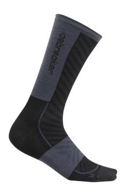 Hardloopsok Icebreaker Men Merino Run+ Ultralight Crew Black/Graphite