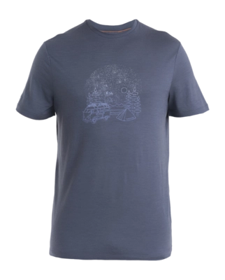 T-Shirt Icebreaker Men Merino 150 Tech Lite III SS Van Camp Graphite 24