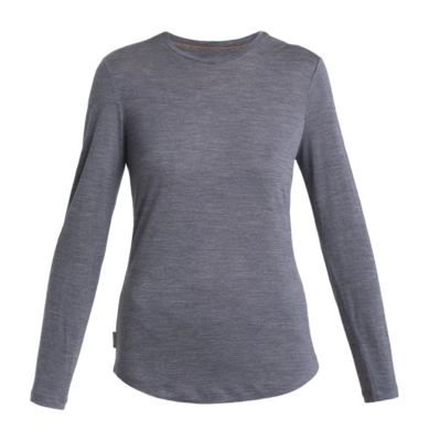 T-Shirt Icebreaker Femme Merino 125 Cool-Lite Sphere III LS Midnight Navy Heather