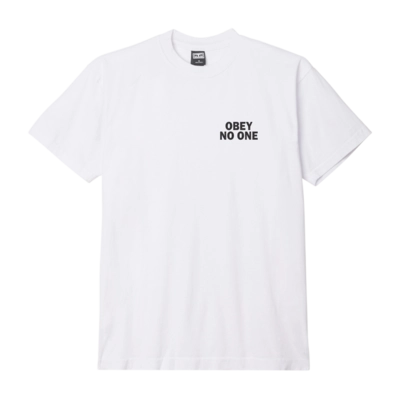 T-Shirt Obey Men Obey No One White