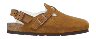 Klomp Birkenstock Unisex Tokio Inside Shearling Suede Fur Mink Narrow
