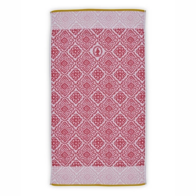 Handdoek Pip Studio Jacquard Check Donker Roze (55 x 100 cm)