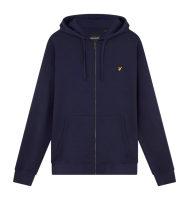 Hoodie Lyle & Scott Men Zip Through Navy '24