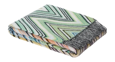 Plaid Missoni Plume Green Multicolor