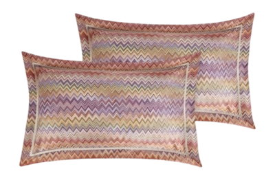Kissenbezüge Missoni John Red Multicolor Baumwolle (Set von 2)