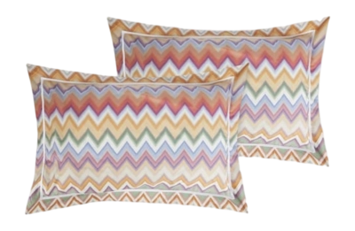 Kussensloop Missoni Andres Orange Multicolor Katoen (Set van 2)