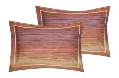 Kissenbezüge Missoni Jill Red Multicolor Baumwolle (Set von 2)