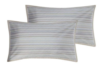 Kissenbezüge Missoni Valparaiso Taupe Multicolor Baumwolle (Set von 2)