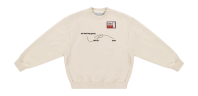 Crewneck PAL Sporting Goods Men Elevation Gain Marshmellow