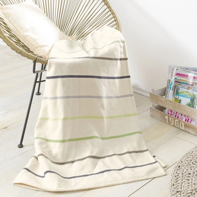 Baumwolldecke Ibena Solare Cotton Pur Wollweiß