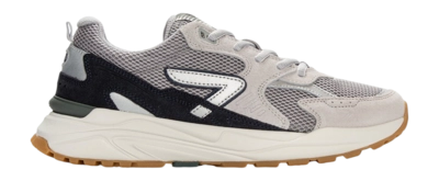 Baskets HUB Homme Grid S48 Cement Silver Navy Ivory Light Gum