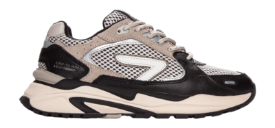 Baskets HUB Femme Slam M34 Black Off White Light Beige Black