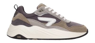 HUB Men Glide S43 Dark Night Off White Almond Brown Off White Black