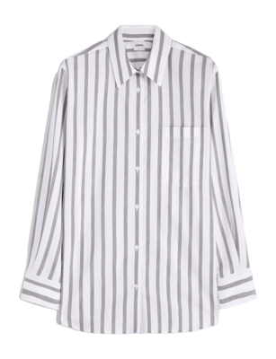 Shirt Aspesi Women Camicia Mod. 5460 Riga Grigia