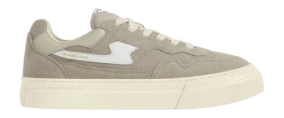 Baskets Stepney Workers Club Men Perle S-Strike Suede Light Grey White