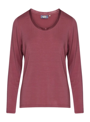 Pyjamashirt Essenza Women Luyza Uni Mauve