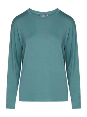 Pyjamashirt Essenza Women Denna Uni Soft Teal