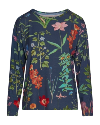 Pyjamashirt Essenza Women Denna Marigold Slate Grey
