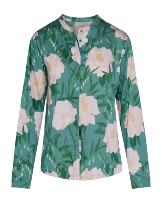 Pyjama Shirt Essenza Damen Marie Dorothea Soft Teal