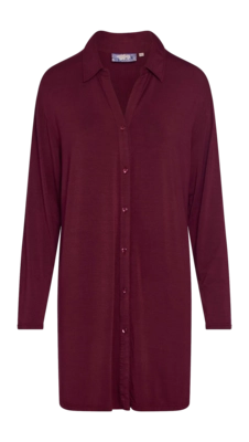 Nachthemd Essenza Damen Valentina Uni Burgundy