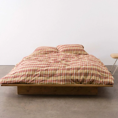 Dekbedovertrek Marc O'Polo Hillan Dark Coral Flanel