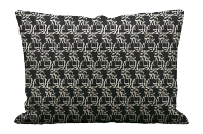 Kissenbezug Marc O'Polo Monogram Black (Satin)