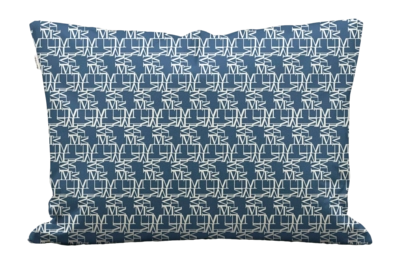 Kissenbezug Marc O'Polo Monogram Space Blue (Satin)