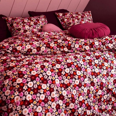 Dekbedovertrek Essenza & Co Mellow Millesfleurs Black Percal