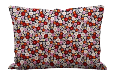 Kissenbezug Essenza & Co Mellow Millesfleurs Red (Perkal)