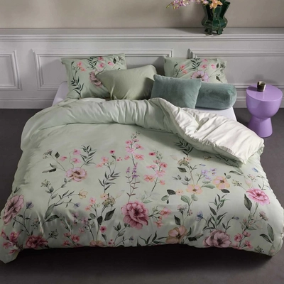 Dekbedovertrek Essenza Romee Sage Green Satijn