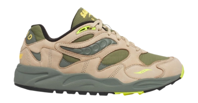 Baskets Saucony Homme Grid Shadow 2 Avocado/Beige