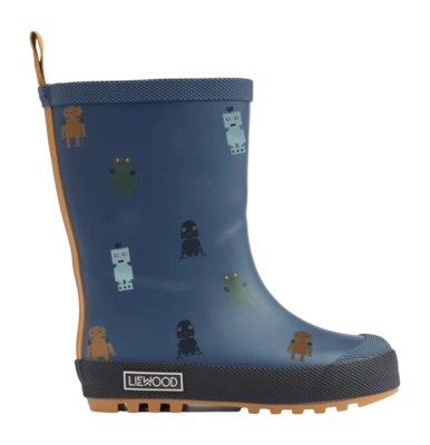 Bottes de Pluie Liewood Enfant Mason Thermo Rainboot Robots/Bleu indigo
