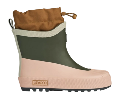 Bottes de Pluie Liewood Enfant Isaac Technical Rainboot Army Brown Multi Mix