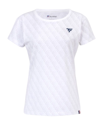 T-Shirt de Tennis Tecnifibre Femme W.Graphique Tee White 2024