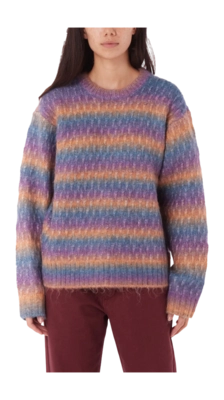 Pull Obey Femmes Daytrip Crew Purple Multi