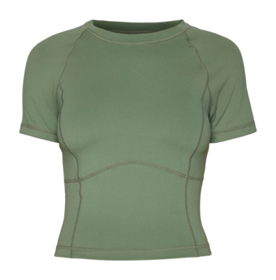 T-Shirt Sweaty Betty Women All Day Active Cropped Umbra Green