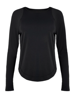 Long Sleeve T-Shirt Sweaty Betty Women Breathe Easy Black '24