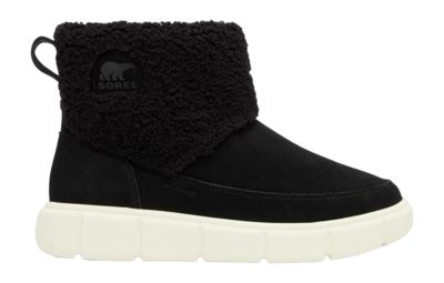 Sorel Women Explorer III Slip-on Cozy WP Black Chalk
