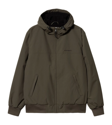 Jacket Carhartt WIP Unisex Hooded Sail Cypress / Black
