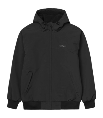 Jacket Carhartt WIP Unisex Hooded Sail Black / White