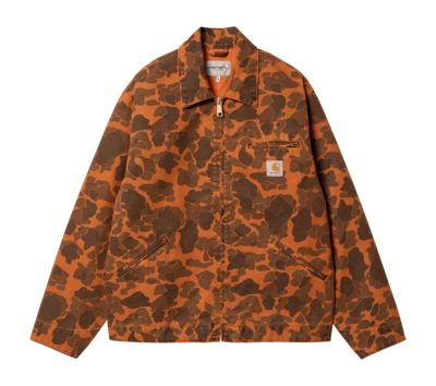 Veste Carhartt WIP Unisexe Duck Detroit Camo Duck, Green / Turmeric