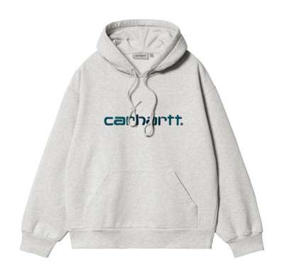 Hoodie Carhartt WIP Unisex Hooded Carhartt Sweat Ash Heather / Duck Blue