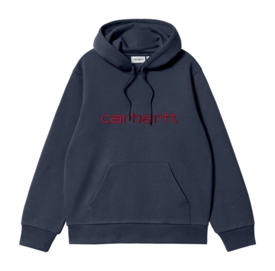 Hoodie Carhartt WIP Unisex Hooded Carhartt Sweat Air Force Blue / Malbec