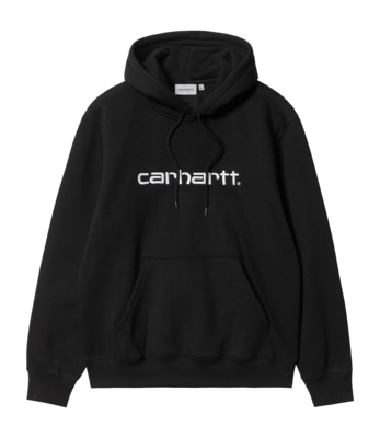 Kapuzenpullover Carhartt WIP Hooded Carhartt Sweat Unisex Black / White